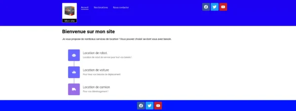 Site vitrine Elementor